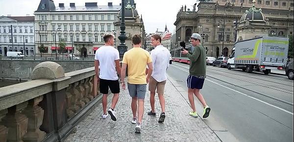  Slutty American visits Prague and fucks all the hottest guys